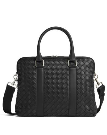 Bottega Veneta Slim Classic Intrecciato Briefcase 690702