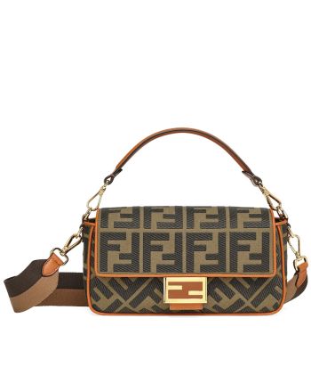 Fendi Beige FF Canvas Bag